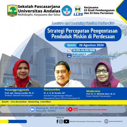 Sekolah Pascasarjana UNAND Gelar PKKMB dan Lecture and Learning Session