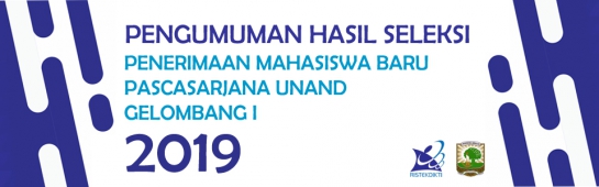 Prosedur Pendaftaran Ulang Mahasiswa Baru Pascasarjana Universitas Andalas Tahun 2019