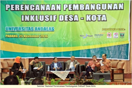 Seminar Nasional &quot;Perencanaan Pembangunan Inklusif Desa-Kota&quot; Telah terlaksana dengan baik